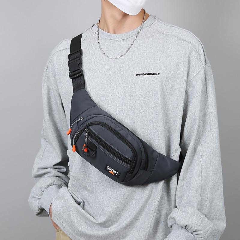 Herre Multifunksjonell Midjeveske Skulderveske Sport Utendørs Stor Kapasitet Crossbody-veske Mobiltelefonveske