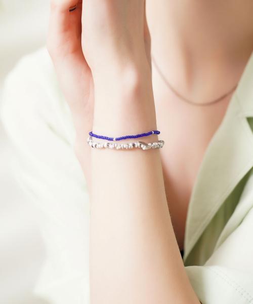 Bonbeau Color Layered Daily Beads Bracelet Simple Layered Bead Bracelet 5 Colors