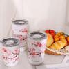 Steel Insulated with lid Cherry Blossom Coffee Tumbler Vacuum Flask Thermos Cup Water Bottle