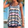 Women's Swimwear Tankini 2 Piece Swimsuit Geometric Pattern Print Vacation Bathing Suits