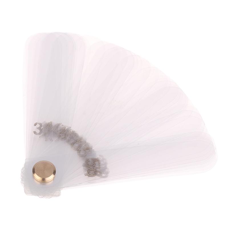 56 Stück/Set Zahnärztlicher Interproximaler Reduktionsmessschieber Behandlungswerkzeuge 0,1 mm Zahn Kunststoff Transparent Spaltmessschieber