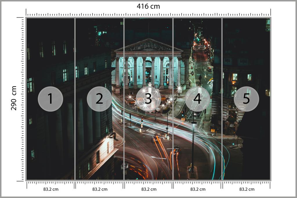 Photomural London At Night  Structural Vinyl 416x290