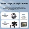 ZBLZGP 8K HDMI Type A HDMI Braided Coiled Compatible with Canon and Blackmagic Pocket Cinema Cameras Mini HDMI to Cable, 2.1 Right/Left Angled, Sony,