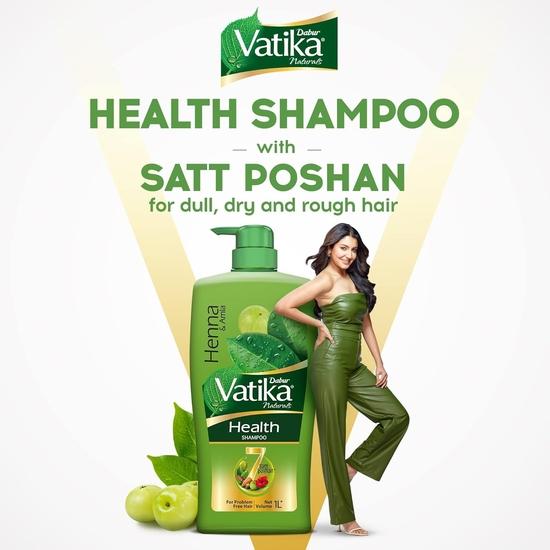 Dabur Vatika Aloe Vera & Olive Intense Moisturising Shampoo-640ml | Upto 24 hour Hydration | With Goodness of Vitamin E | Nourishes and Strengthens