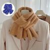 Neck Guard Shawl Solid Color Cross Scarf Knitted Neckerchief Wrap Neck Warmer Women