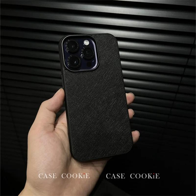 

High-End Business Sle Ins Crocodile Leather Phone Case For IPhone16 15 14 13 12 Pro Max Dragon Ell Full Anti-Fall Protect Cover iPhone 13