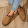 Women's Plush Lining-Soft Muffin Bottom Thick Bottom Slippers Home Outdoor Plush Slippers Thickened Warm Lightweight Comfortable Shoes