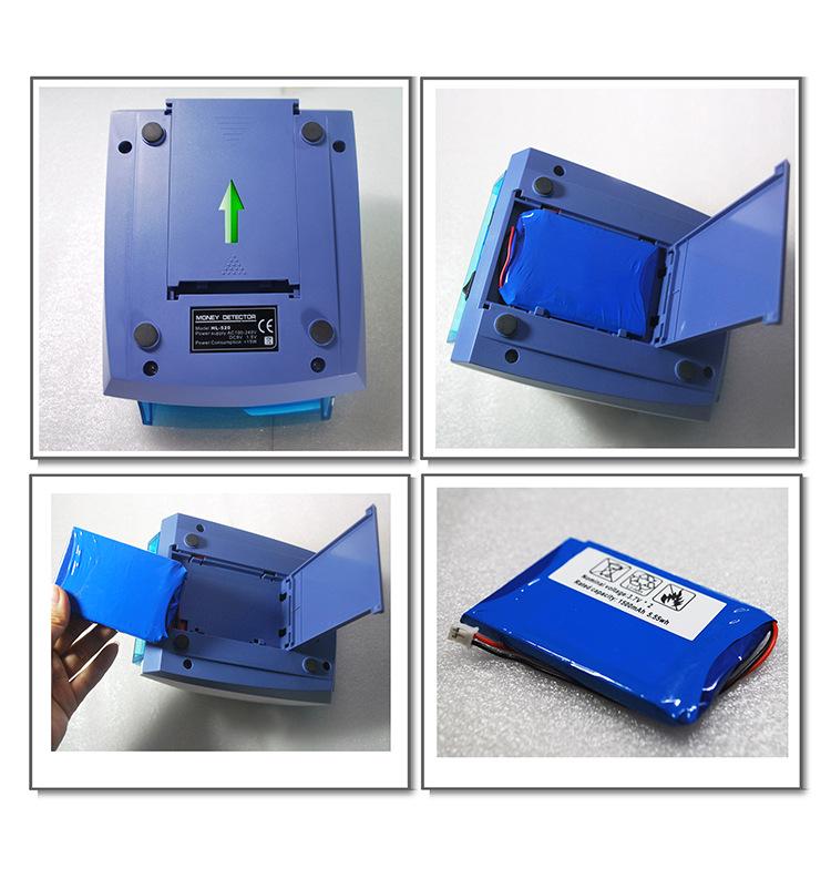 HL-520B Portable Counterfeit Detector with Currency Sum and Lithium Battery Compatibility