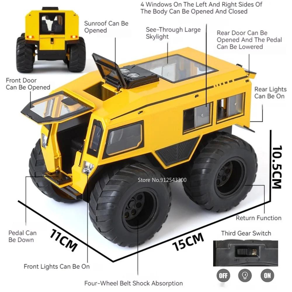 Modèle de jouet de voiture tout-terrain russe Sherp à l'échelle 1/24 Corps en alliage Son Lumière Portes ouvrantes Amortissement Véhicule tout-terrain Cadeau pour enfants