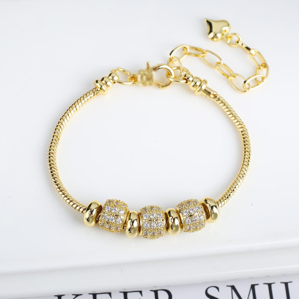 13 Style 2024 Classic Shiny Zirconia Heart Shape Boys Girls Theme Snake Bone Bracelet Luxury for Women Party Adjustable Jewelry