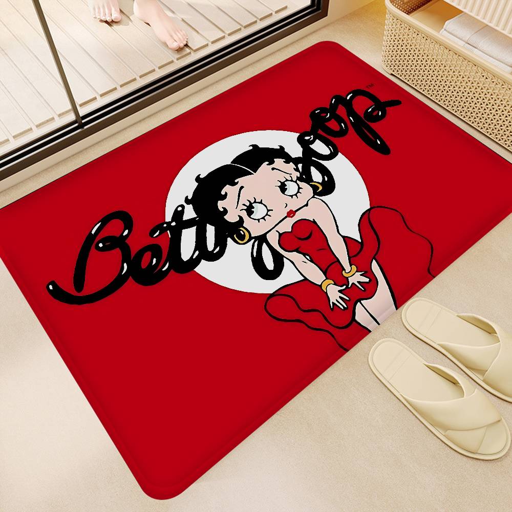 Animation B-Betty B-Boop Bathroom Mat Kids Room Bedroom Decoration Balcony Anti-Slip Doormat Living Room Welcome Rug