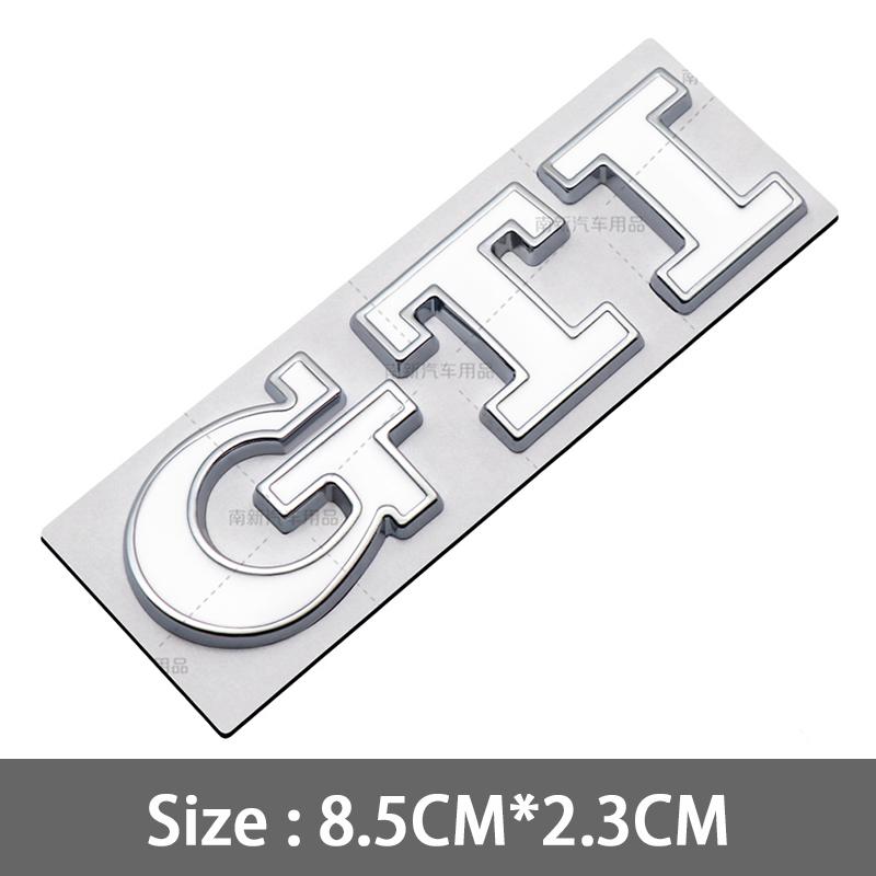 2026 Hot For VOLKSWAGEN VW 1pcs 3D Metal GTI Badge Car Rear Trunk Emblem Stickers for Volkswagen Golf GTI mk2 mk3 mk4 mk5 mk6 mk