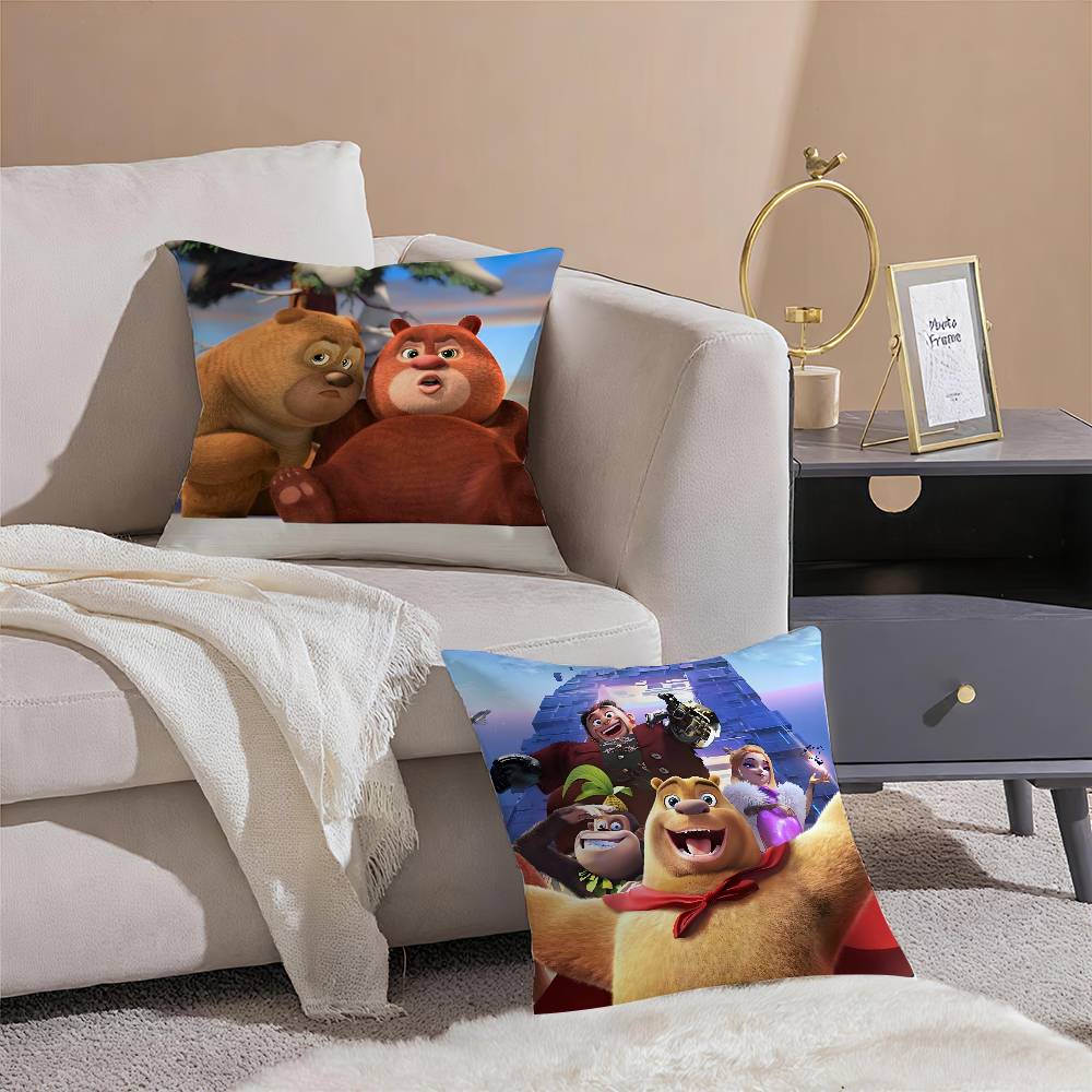 B-Boonie B-Bears Pillow Case Printing Pillowcase Living Room Sofa Cushion Cover Bedroom Room Decor