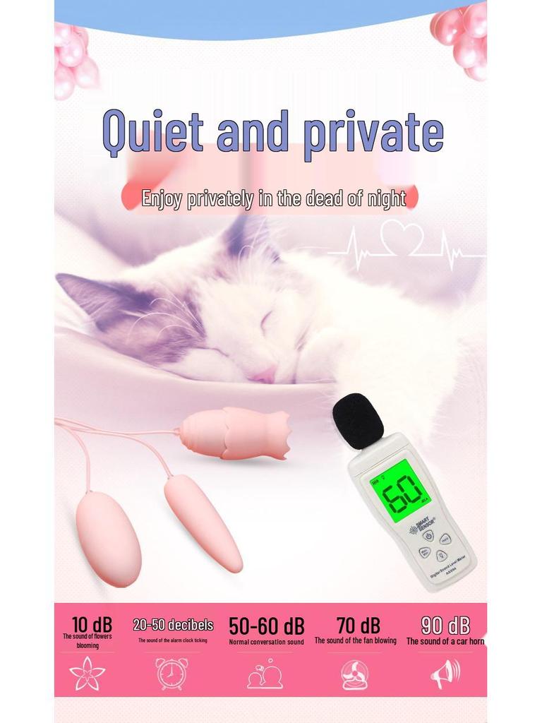USB Rechargeable Dual Vibrating Egg Massager - Long-lasting Love, Female Vibration & Massage Toy