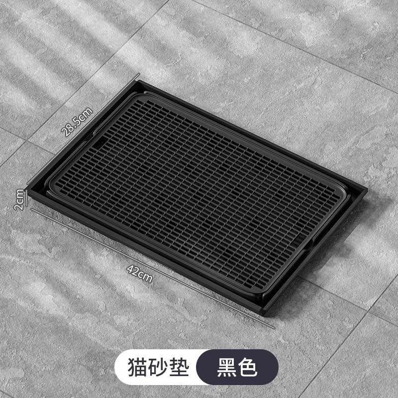 Extra Large Double Layer Cat Litter Mat Spliceable Litter Trapping Pad Washable Anti-Splash Filter Mat for Litter Box