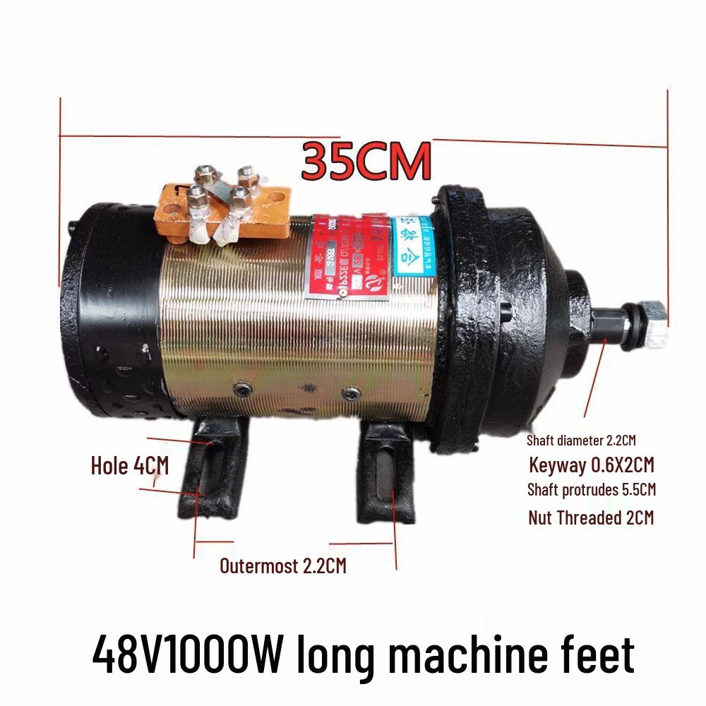 High-Power Pure Copper Brushed Motor for 24V-72V Electric Tricycles
