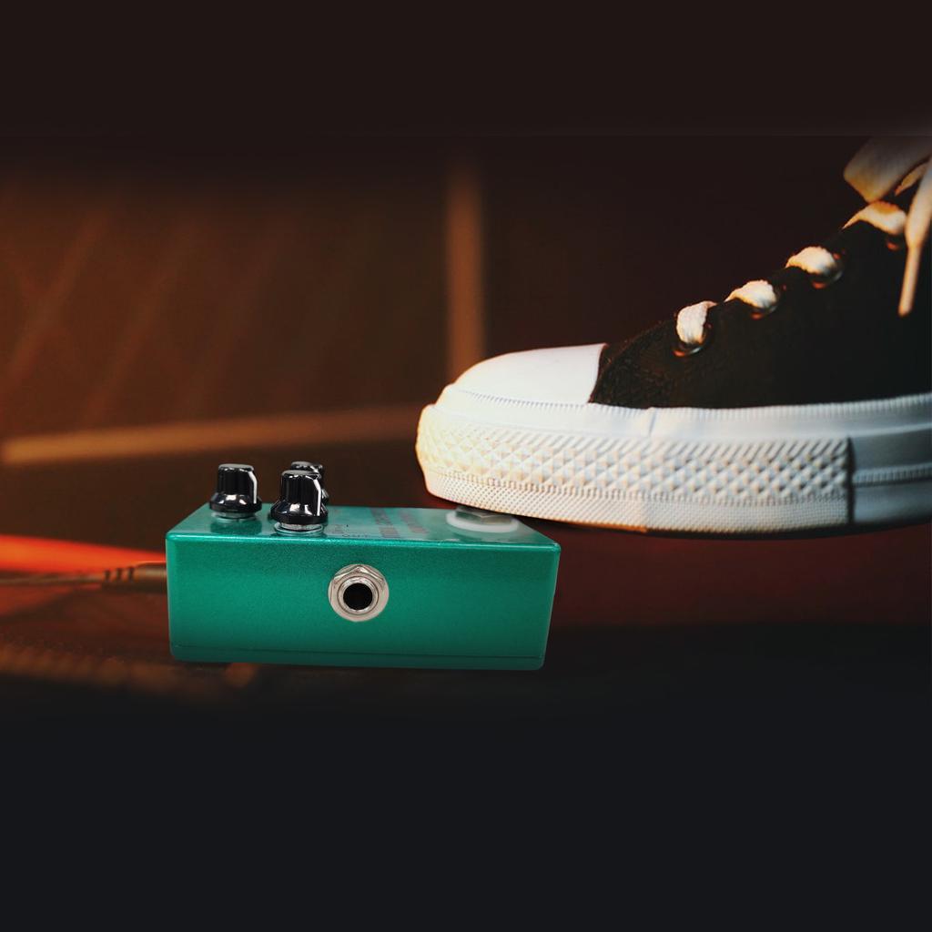 Guitar Overdrive Pedal Electric Guitar Effects Pedal True Bypass Zinc Alloy Shell DC 9V 6.35mm Input Output Interface