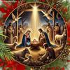 Nativity Wooden Sign - Charming Navidad Sign with Jesus Theme - Unique Decorative Sign and Plaques - Ideal Front Door Decor