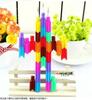 5Pcs/lot Creative Rainbow Stacker Swap Pencils Supplies for Kids Cute Office Stationery Free Sharpening Building Block Style