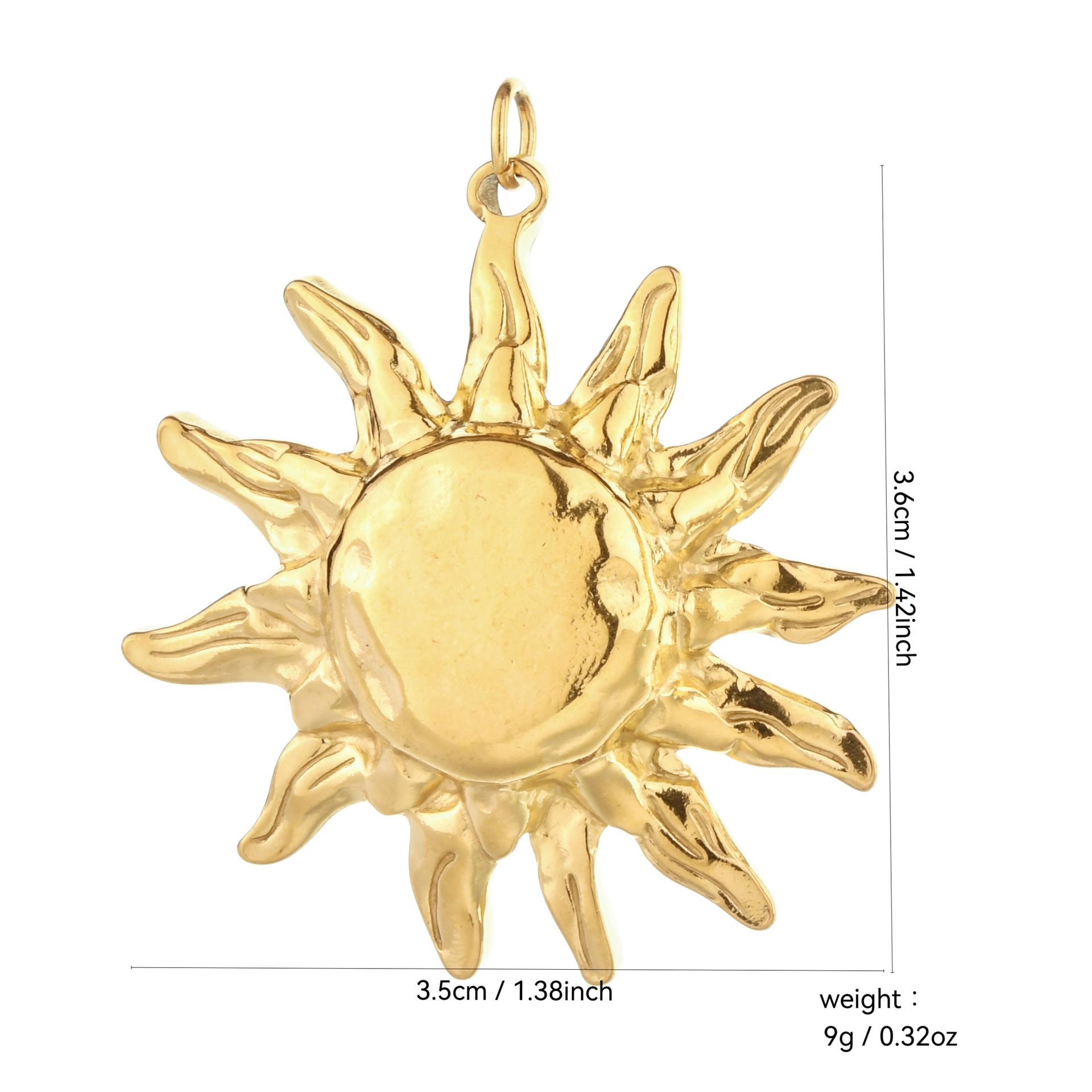 

Брелок з підвіскою у вигляді сонця з нержавіючої сталі та підвіска для сумки