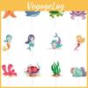Ocean Cake Theme Flags Mermaid Starfish Turtle Decor For Celebration Supplies
