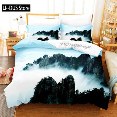 Natural Scenery Queen Bedding Set Duvet Cover Set Bedding Digital Printing King Size Duvet Cover Set Bedding Set