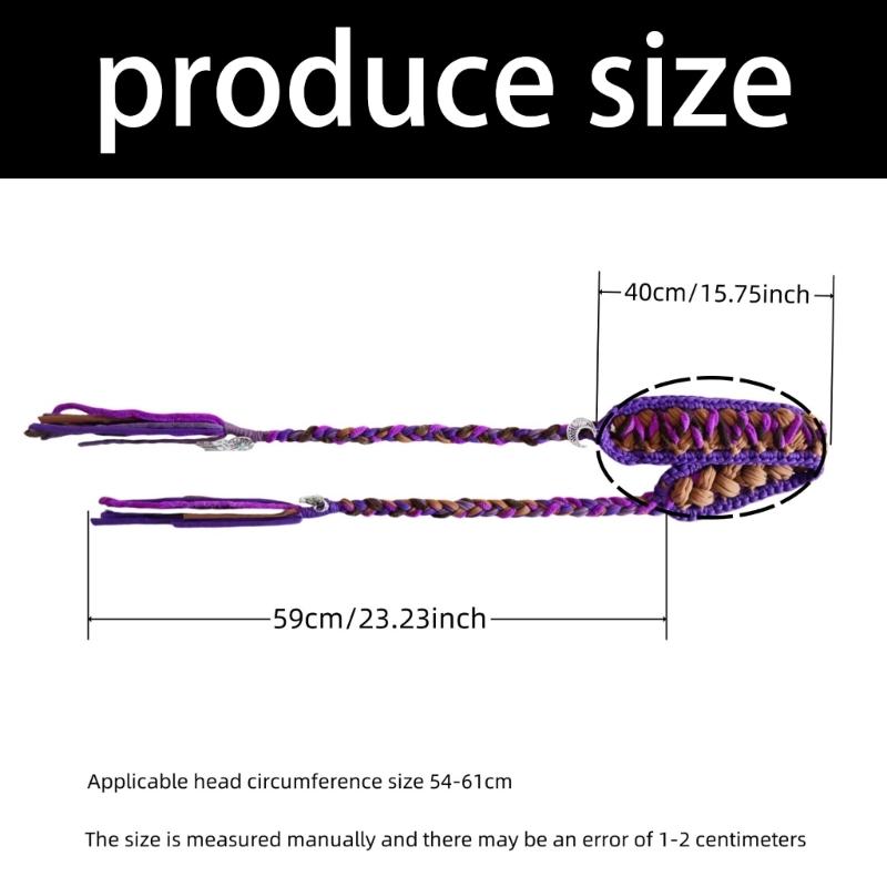 Elegant Knitted Tassels Hairband Adjustable Soft Headwrap For Ladies Daily Use Party Or Vacation Outfits