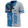 Summer Round Neck 3D Print Top Fashionable Casual Football Fan Sports Short Sleeved Men's T-shirts