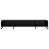 TV Stand Black Oak Effect 170.5 x 36 x 30.5 cm