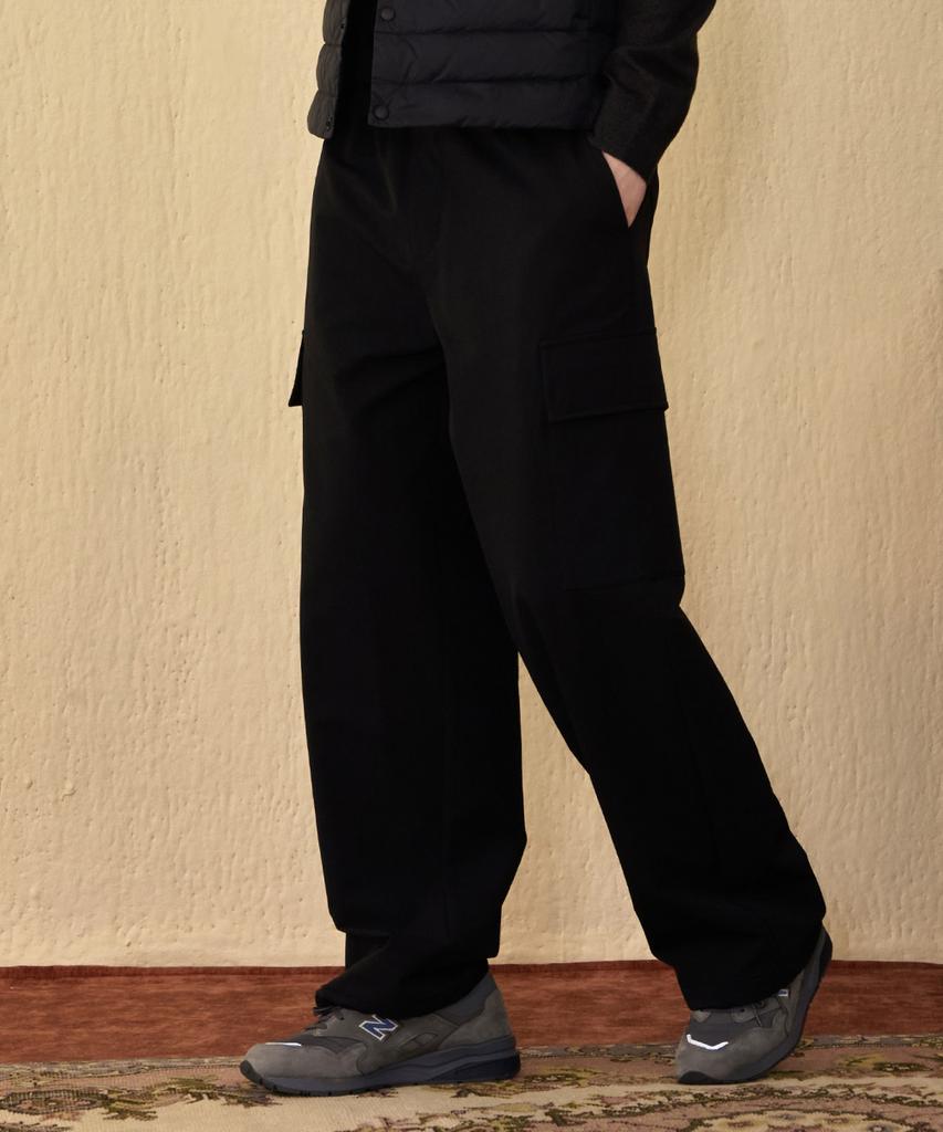 CHASECULT Unisex Stretch Fleece-Lined Cargo Jogger Pants - Black