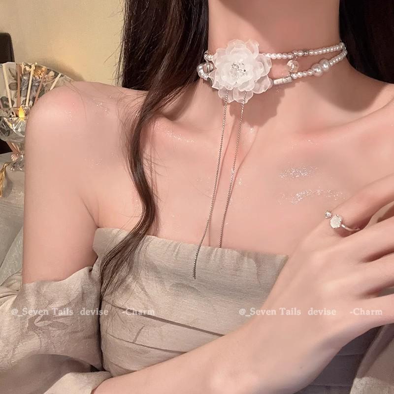 Love Heart Rivet Punk Choker Necklace - Y2K Subculture Clavicle Chain