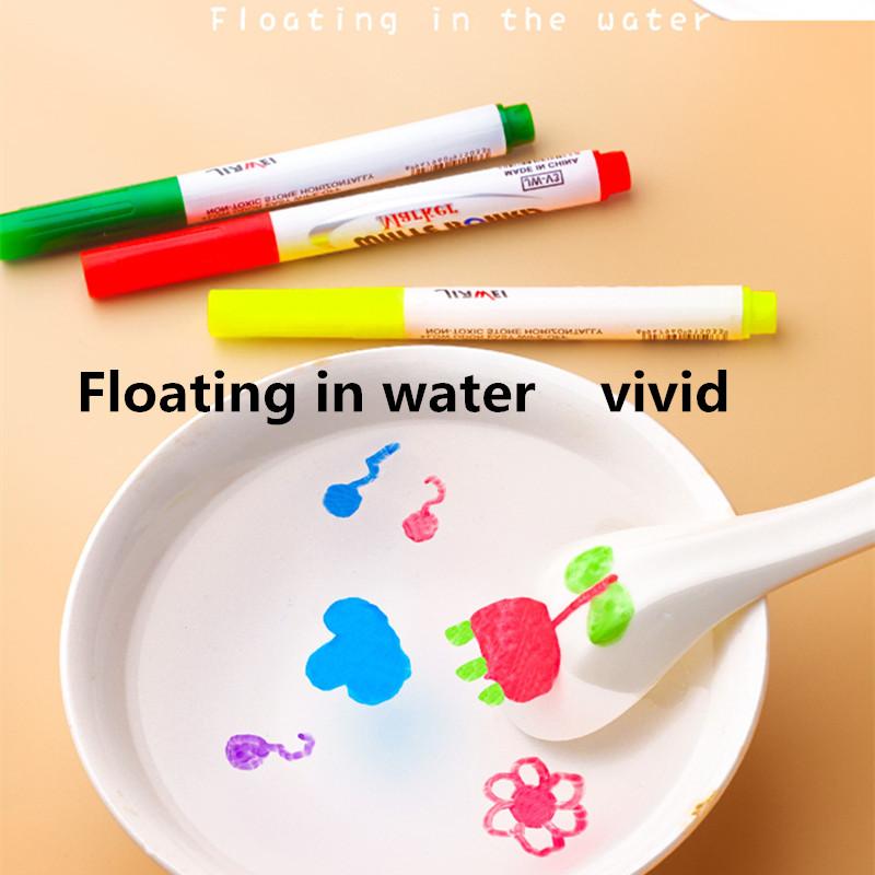 Magical Water Painting Pen Colorful Mark Pen Markers Floating Ink Pen Doodle Water Pens Children Montessori Early Education Toys