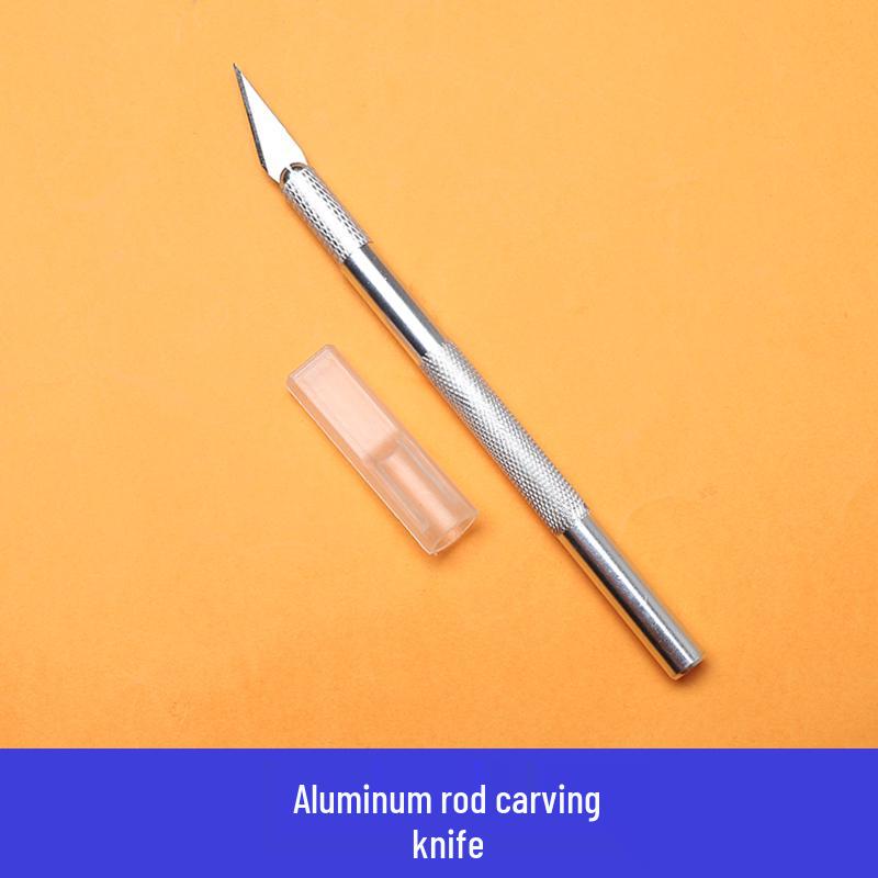 Набор инструментов для резьбы по дереву и резки резиновых штампов ручной работы с ковриком для журналов и коллажей