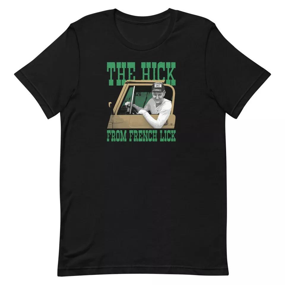 The Hick From French Lick Larry Bird Custom Design Graphic Tee Unisex t-shirt Unisex T-Shirt S