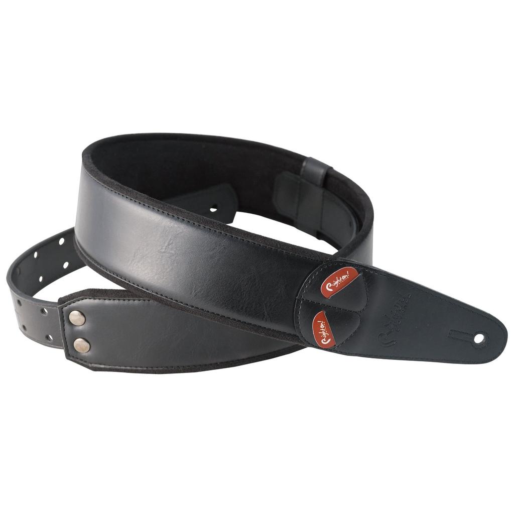 STRAPS Guitar Strap Width Length CHARM Black RightOn! 6cm, 95~150cm