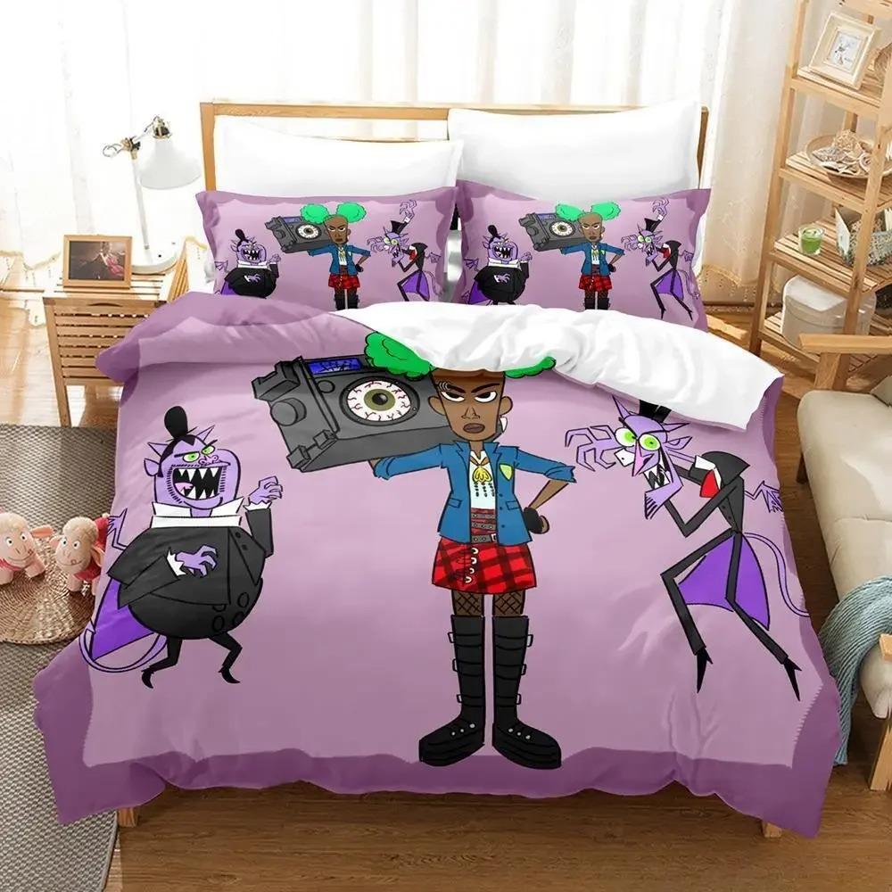 Nowy Komediowy Zestaw Pościeli Wendell & Wild Pojedynczy Bliźniaczy Pełny Queen King Size Zestaw na Łóżko Dorosły Dziecko Sypialnia Zestawy Poszewek na Kołdrę 3D Anime Łóżko