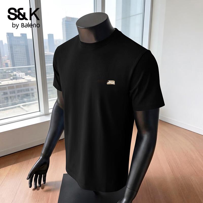 

Baleno Men s S&K Series Pure Cotton Round Neck T-Shirt L