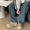 Modne platformowe kapcie w stylu koreańskim dla kobiet na lato i jesień, buty na koturnie, gruba podeszwa, damskie klapki do domu i na ulicę, sandały z zakrytymi palcami