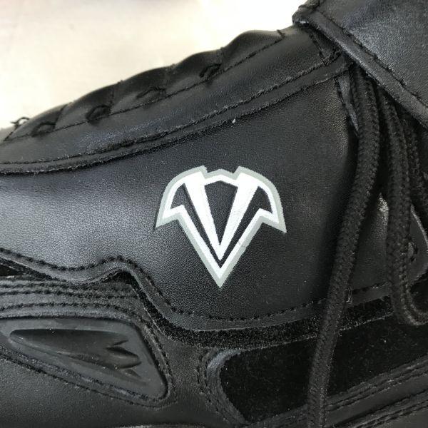 VEGA Riding Short Motorcycle Boots Size L US10 26.5-27.0cm Black On-Road Riders Cushion Shoes(USED)