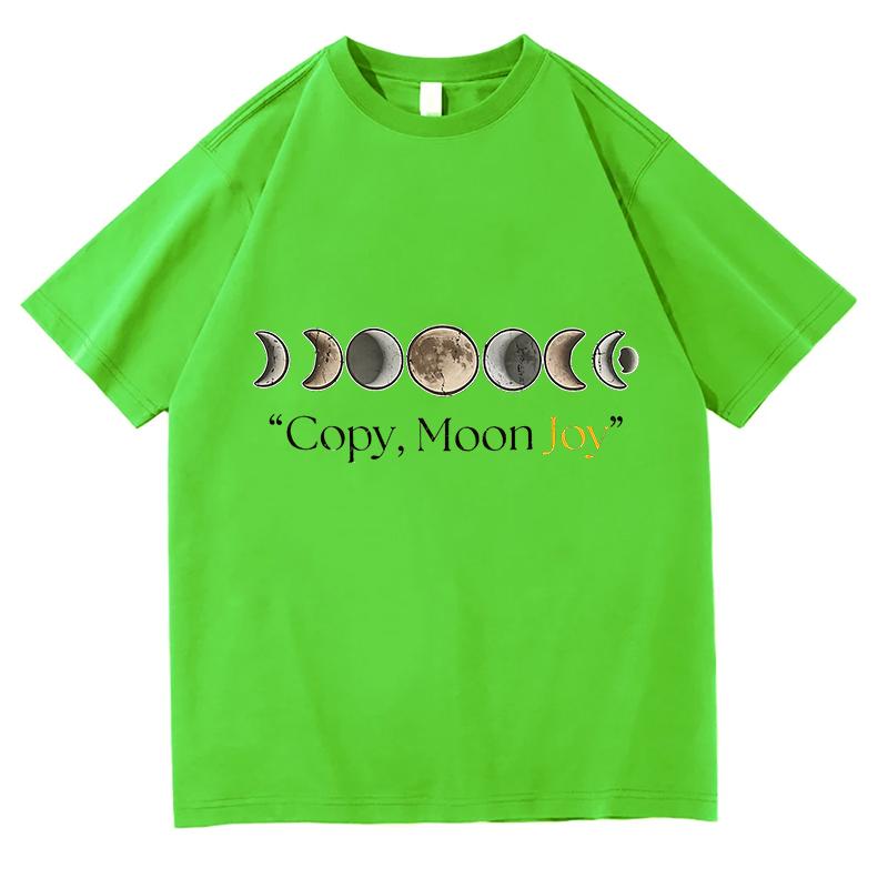 Copy Moon Joy Tshirt Funny Unisex Fashion TShirt Cotton Graphic Tees Casual Short Sleeve Aesthetic Printed Graphic Tees Clothes
