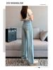 Tencel Soft Denim High Waist Nostalgic Blue Wide Leg Women's Jeans, Summer 2025