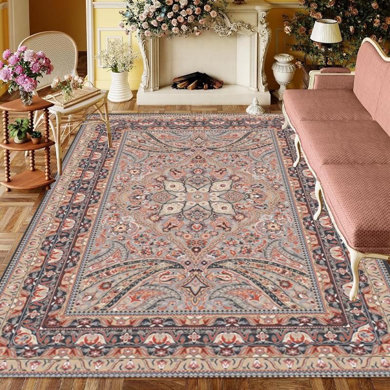 

Нескользящий Устойчивый к пятнам Винтажный Классический Стиль Печатный Ковер Использовать для Гостиной Спальни Кухни Балкона Прихожей Входа и т.д. 40X60CM