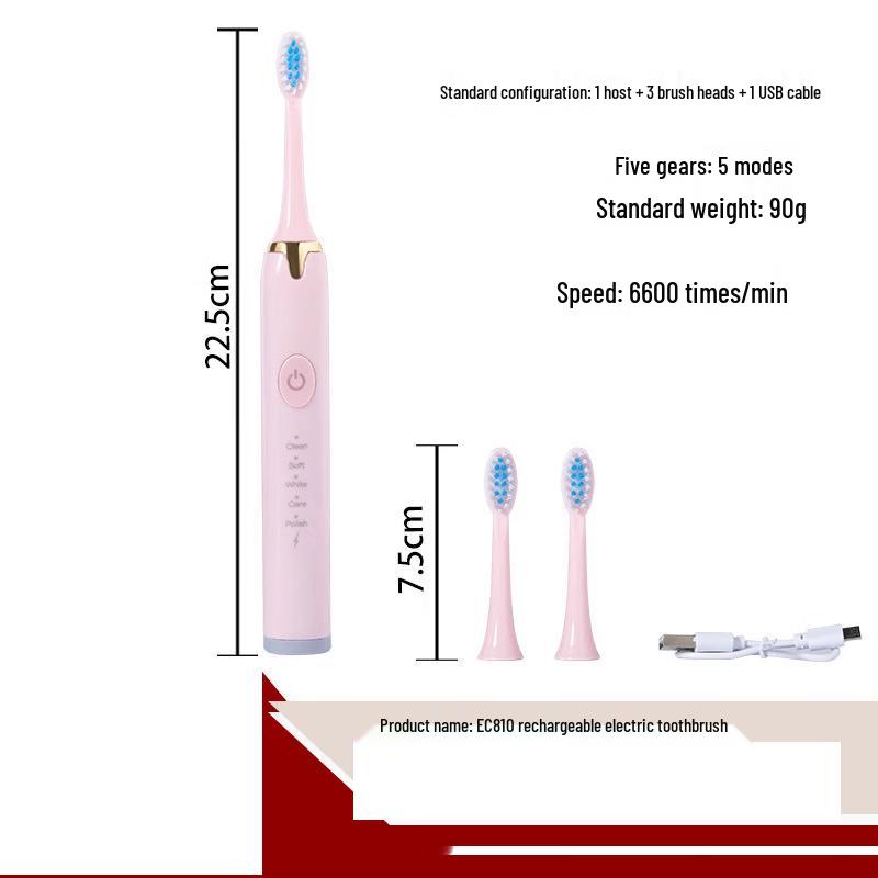 LISM Soft-Bristle Sonic Electric Toothbrush