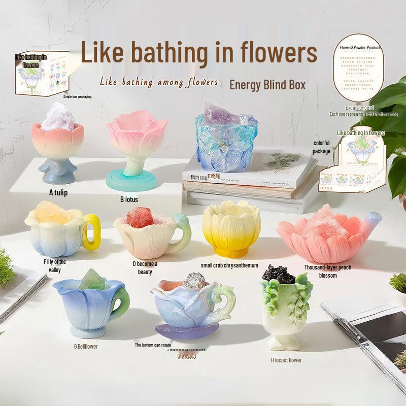 Creative Cute Cartoon Cat Emotion Blind Box Resin Desk Figurine Gift