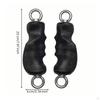 Exercise Handle with Rings NonSlip Cable Machine Ergonomic Handles for Fitness
