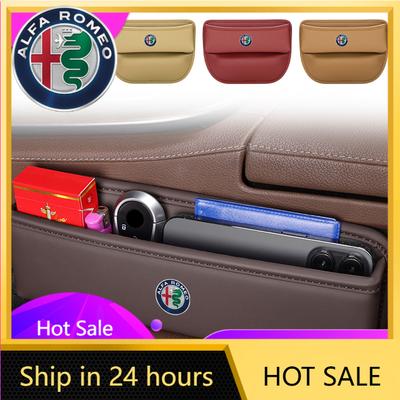 Car Stickers For Alfa Romeo 1pcs Car Seat Gap Storage Box Auto Acesssories For Alfa Romeo Giulia Stelvio Giulietta 156 159 147 M