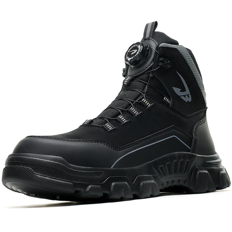 High Top Shoes Work Boots Steel Toe Shoes Puncture-Proof Safety Shoes Men Protection Boots Indestructible Shoes Tactical Boots