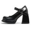 Spot~~ Black Mary Jane shoes women's 2025 spring new retro high heels Japanese jk shoes French single shoes