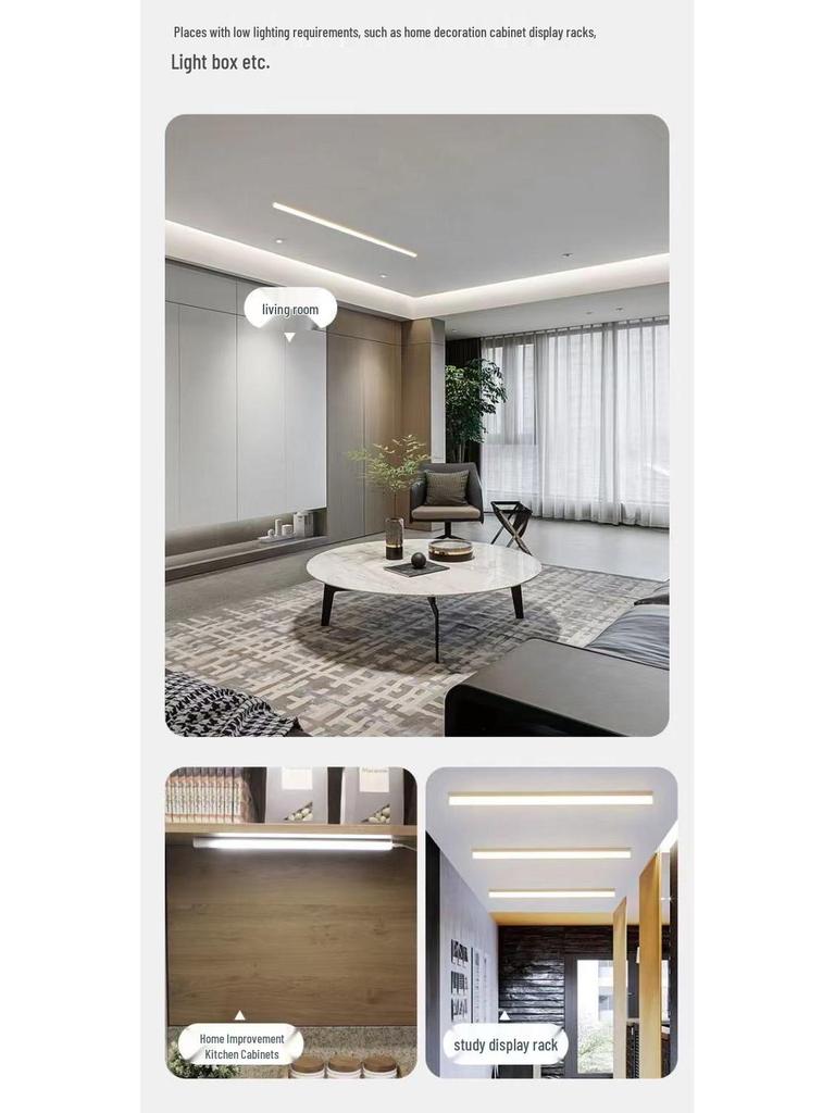 T5 T8 Integrated LED Tube Light, 1.2m Energy-Saving Strip for Living Room, Cabinet, or Workshop