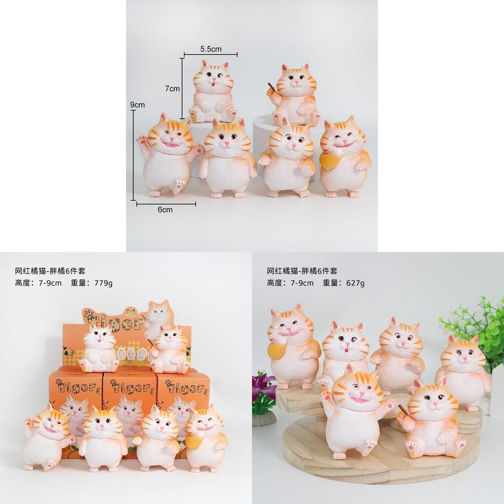 Anime Cat Figurine Pvc Collectible Desk Toy For Cute Pet Enthusiasts